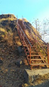 step on the way to sudhagad fort