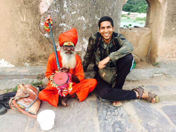 Gautam-with-a-sadhu-baba