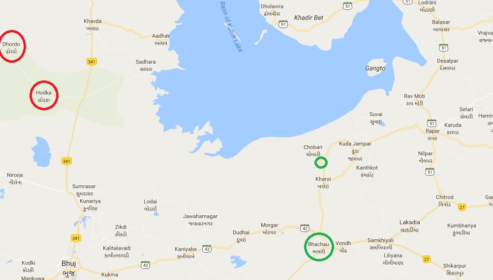 map of rann of kutch