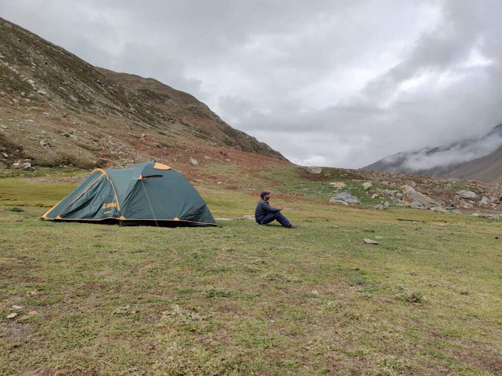 camping site near ghepan lake